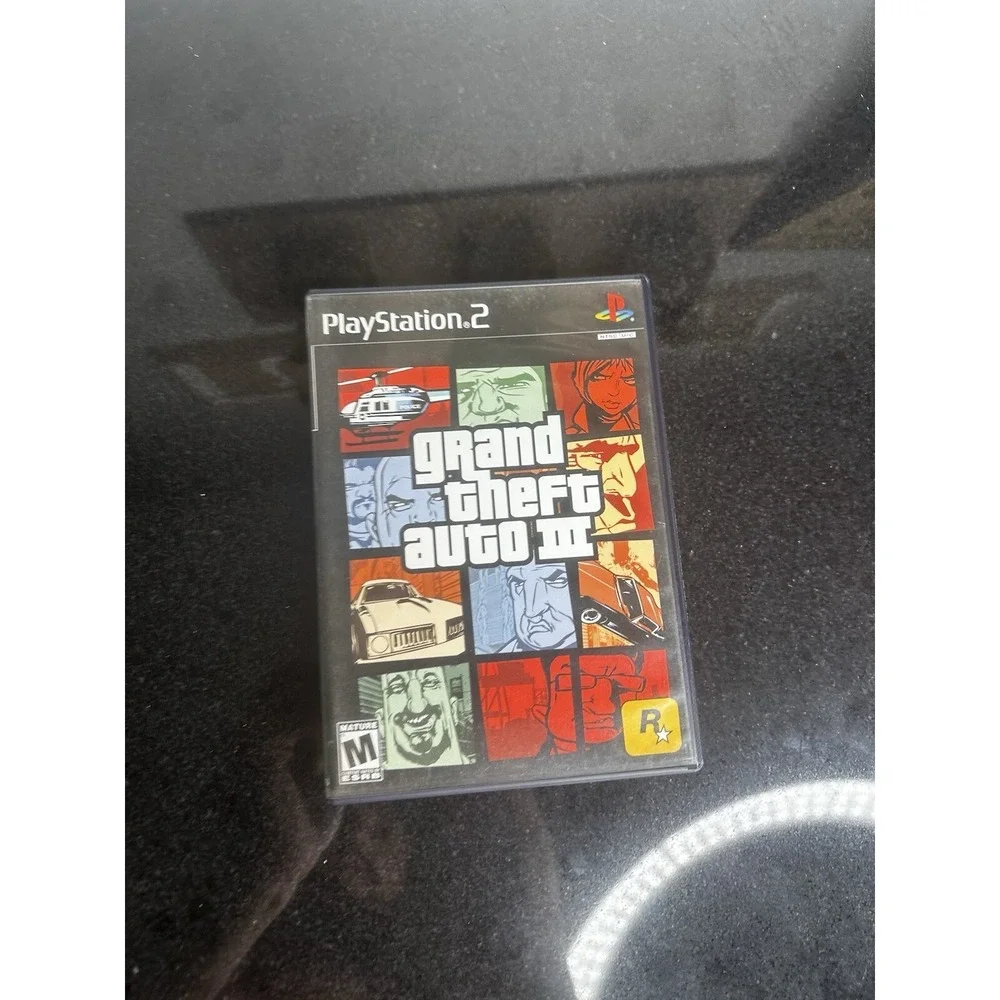 Grand Theft Auto III GTA 3 PS2 PlayStation 2 AUTHENTIC CASE & MANUAL